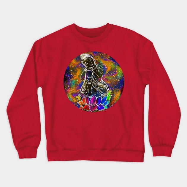 Female Buddha ( Buddhism ) Crewneck Sweatshirt by artbysavi